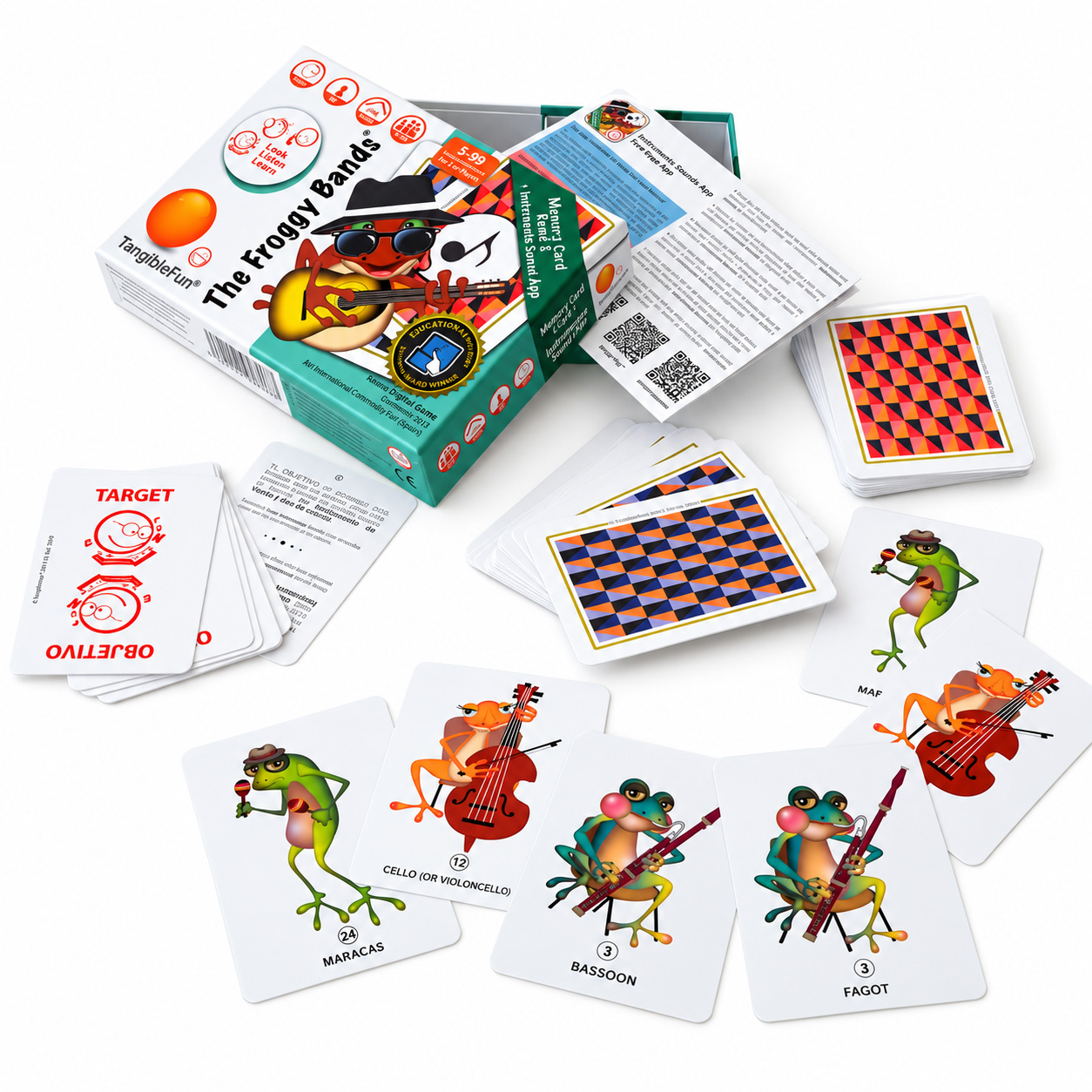Juego de cartas infantil The Froggy Bands Juego de cartas infantil The Froggy Bands