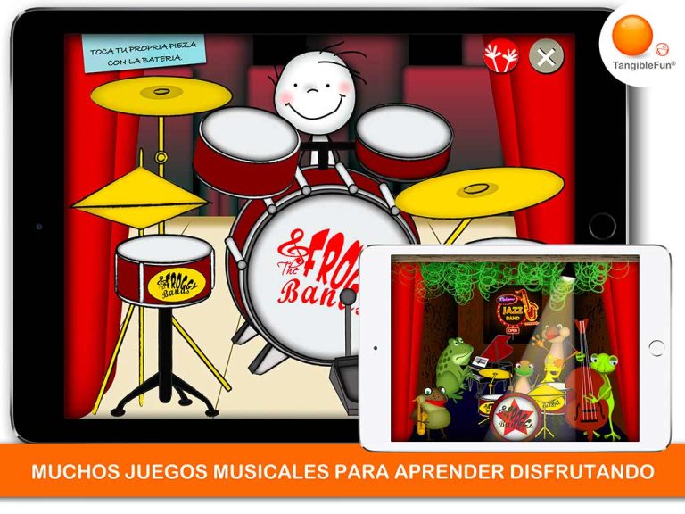 Juegos-de-musica-bateria-The-Froggy-Bands