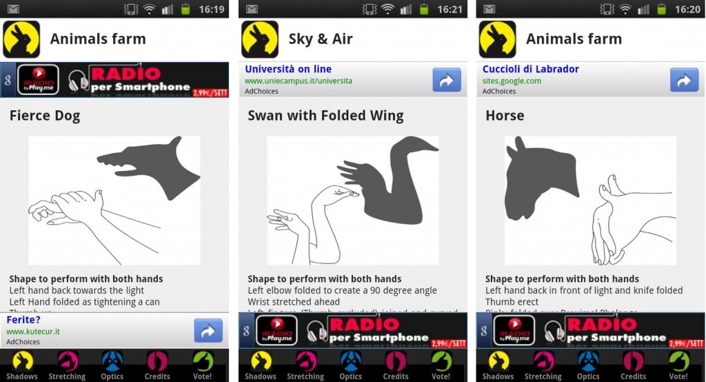 sombras chinas con las manos_android sombras chinas con las manos_android